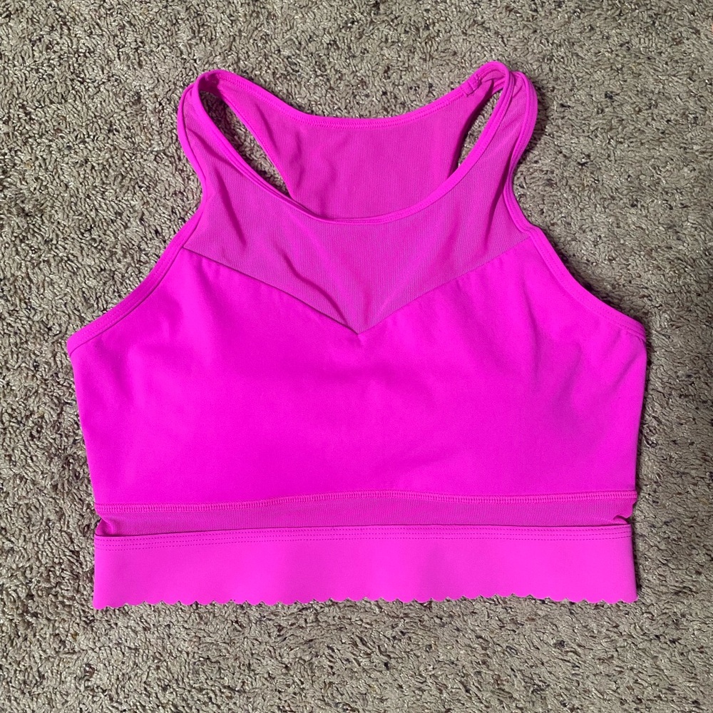 M Zyia Hot pink star mesh bra